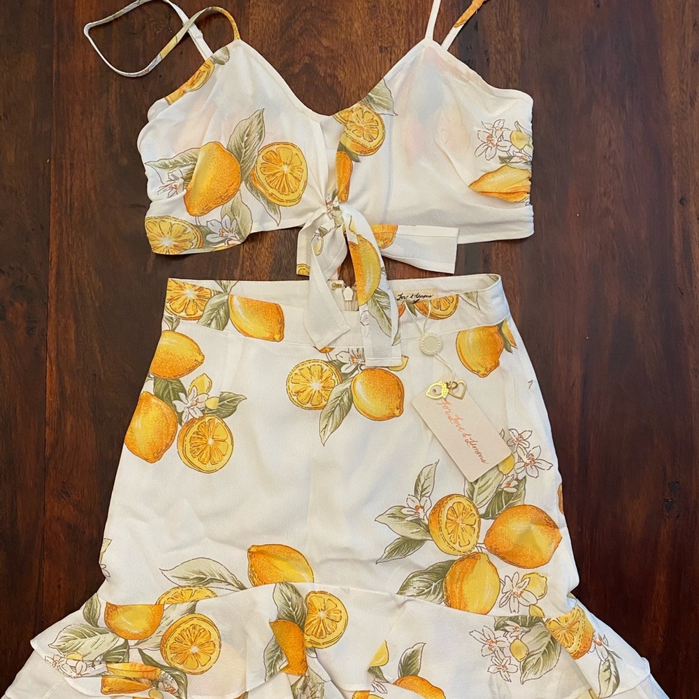 For Love and Lemons Limonado skirt and top, XS - Picture 2 of 2